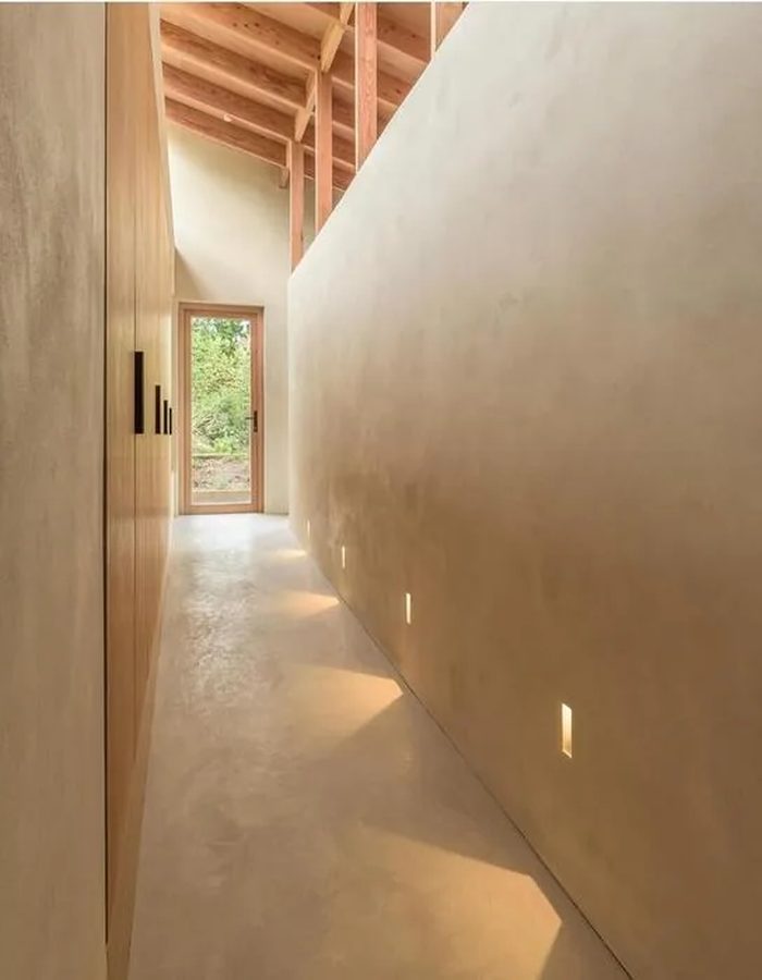 Microcement seamless floor installation St. George Utahs hallway floor St. George Utah